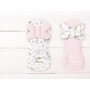 Protectie textila, MimiNu, Pentru carucior, scaun auto si scaun de bicicleta, Cu perna Butterfly, Materiale certificate Oeko Tex Standard 100, Minky Sweet Deer Pink - 2