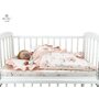 MimiNu  - Sac de dormit multifunctional, Cu volanase si panglici, Din bumbac si tesatura pufoasa din catifea, Materiale certificate Oeko Tex Standard 100, Dimensiune 82 x 41 cm, Sweet Deer Pink - 4