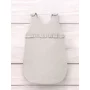 Sac de dormit, MimiNu, Pentru bebelusi, De iarna, Cu volanase, Din bumbac certificat Oeko Tex Standard 100, Cu fermoar lateral, Cu capse pe umar, 70 cm, 0 - 6 luni, 2.5 Tog, Colectia Royal, Beige - 2