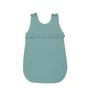 Sac de dormit, MimiNu, Pentru bebelusi, De iarna, Cu volanase, Din bumbac, Cu fermoar lateral, Cu capse pe umar, 70 cm, 0 - 6 luni, 2.5 Tog, Colectia Royal, Nepal Green - 1