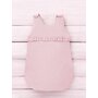 Sac de dormit, MimiNu, Pentru bebelusi, De iarna, Cu volanase, Din bumbac certificat Oeko Tex Standard 100, Cu fermoar lateral, Cu capse pe umar, 70 cm, 0 - 6 luni, 2.5 Tog, Colectia Royal, Powder Pink - 2