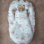 MimiNu - Sac de dormit pentru bebelusi, De iarna, Cu volanase, Din bumbac certificat Oeko Tex Standard 100, Cu fermoar lateral, Cu capse pe umar, 70 cm, 0 - 6 luni, 2.5 Tog, Design, Pink Ballerina - 3