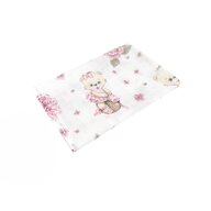 Scutec tetra, MimiNu, Din bumbac, Refolosibil, Cu multiple intrebuintari, Dimensiune 70x80 cm, Din bumbac certificat Oeko Tex Standard 100, Design, Pink Ballerina