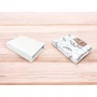 Set 2 cearceafuri cu elastic, MimiNu, Pentru patut leagan sau patut co-sleeper, 90x50 cm, Din bumbac, Material certificat Oeko Tex Standard 100, White and Lulu Natural - 2