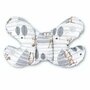 MimiNu - Set 4 in 1 Cosulet bebelus Baby Cocoon 75x55 cm, Husa 100% bumbac, Din bumbac certificat Oeko Tex Standard 100, Cu paturica cu doua fete 50x70 cm, Cu salteluta 60x32 cm, Cu perna fluture cu doua fete 40x27 cm, Forest - 3