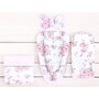 Set 4 in 1 Cosulet bebelus, MimiNu, Baby Cocoon 75x55 cm, Husa bumbac, Din bumbac certificat Oeko Tex Standard 100, Cu paturica 50x70 cm, Cu salteluta, Cu perna fluture, Peonie Pink - 2