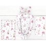 Set 4 in 1 Cosulet bebelus, MimiNu, Baby Cocoon 75x55 cm, Husa bumbac, Din bumbac certificat Oeko Tex Standard 100, Cu paturica 50x70 cm, Cu salteluta, Cu perna fluture, Design, Pink Ballerina - 3