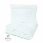 MimiNu - Set lenjerie patut 5 piese, Cu pilota si perna, Din bumbac certificat Oeko Tex Standard 100, Pentru patut 120x60 cm, Design, Seal Blue - 4