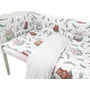 Lenjerie patut cu 5 piese, MimiNu, Pentru patut 120x60 cm, Cu pilota si perna, Din bumbac certificat Oeko Tex Standard 100, Lulu Natural - 2