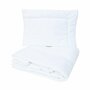 Lenjerie patut cu 5 piese, MimiNu, Pentru patut 120x60 cm, Cu volanase, Cu pilota si perna, Din bumbac certificat Oeko Tex Standard 100, Colectia Royal, Beige - 5