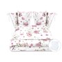 Lenjerie patut cu 6 piese, MimiNu, Pentru patut 120x60 cm, Cu pilota si perna, Cu doua aparatori laterale, Din bumbac certificat Oeko Tex Standard 100, Design, Pink Ballerina - 1