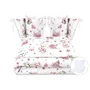 Lenjerie patut cu 6 piese, MimiNu, Pentru patut 120x60 cm, Cu pilota si perna, Cu doua aparatori laterale, Din bumbac certificat Oeko Tex Standard 100, Design, Pink Ballerina - 1