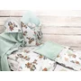 Set pentru bebelusi cu 6+1 piese, MimiNu, Cu paturica de infasat, Prosop, Paturica, Cearceaf 120x60 cm, Fata de perna, Husa pilota, Jucarie textila senzoriala, Din bumbac certificat Oeko Tex Standard 100, 135x100 cm, Design, Pirates Natural - 2