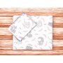 Set pentru carucior, MimiNu, Cu pernuta si paturica, Cu huse detasabile si lavabile, Din bumbac certificat Oeko Tex Standard 100, Lulu Rose - 2