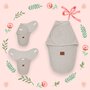 Sistem de infasare, MimiNu, Pentru bebe, 0 - 3 luni, Din tesatura thermofrotte, Beige - 2