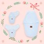 Sistem de infasare, MimiNu, Pentru bebe, 0 - 3 luni, Din tesatura thermofrotte, Blue - 2