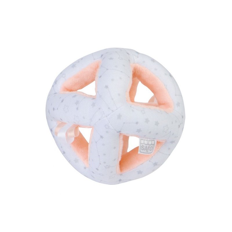 Saro baby - minge textila activitati galaxy, roz