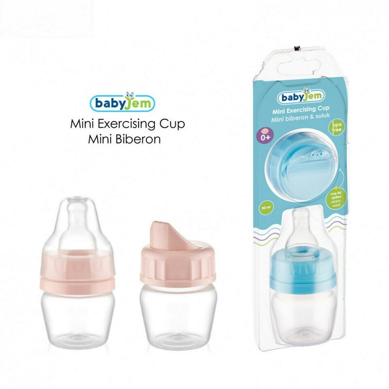 Babyjem - mini biberon 2 in 1 cana si biberon 30 ml (culoare: gri)