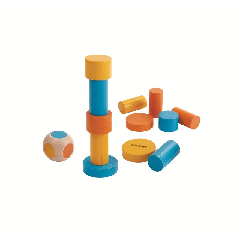 Plan toys - mini joc de stivuire