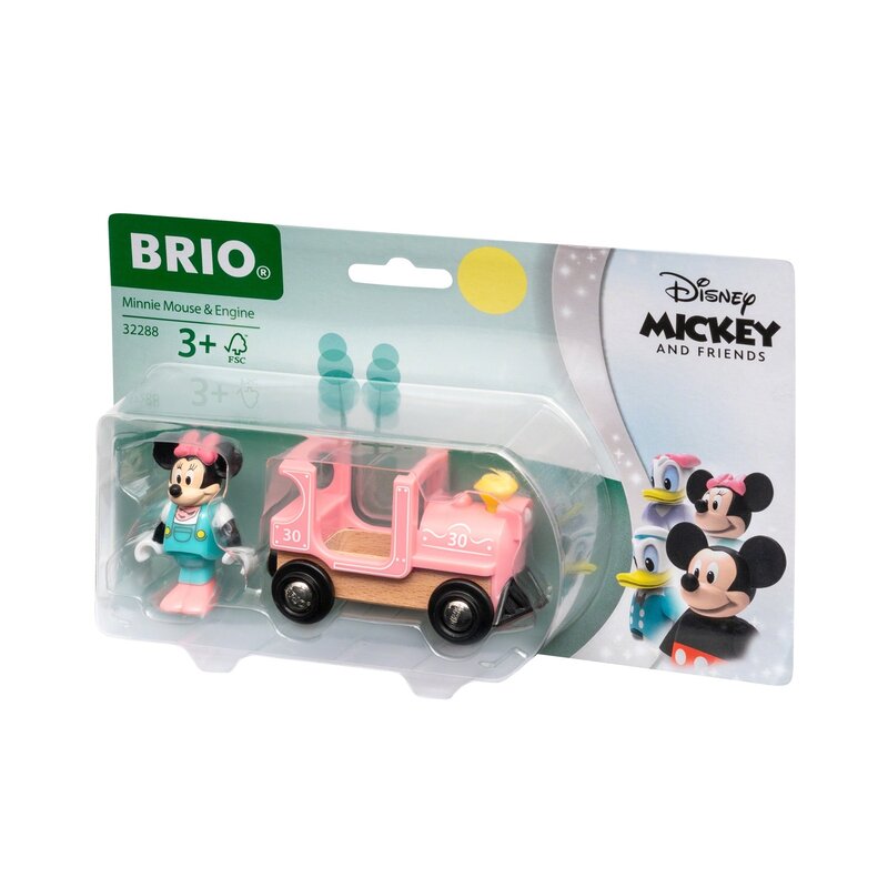Brio - locomotiva , minnie mouse , cu figurina