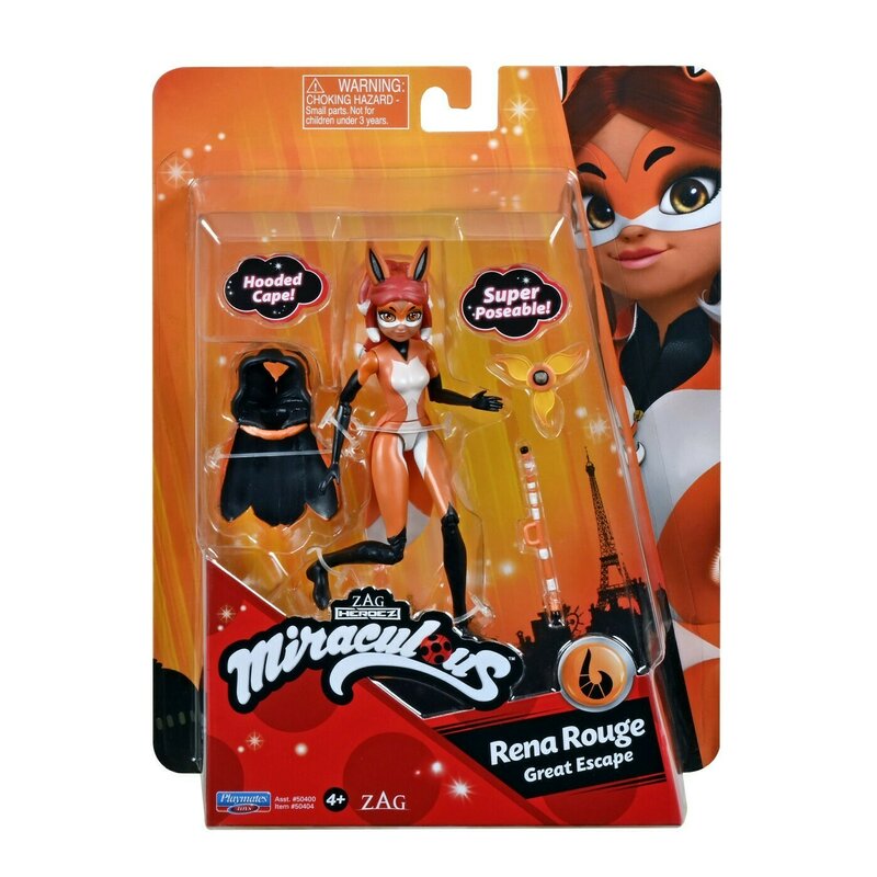 Mattel - miraculos buburuza figurina rena rouge 12cm