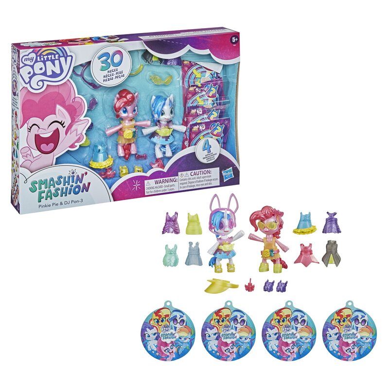 Hasbro - set figurine pinkie pie , my little pony, cu accesorii, cu dj pon-3