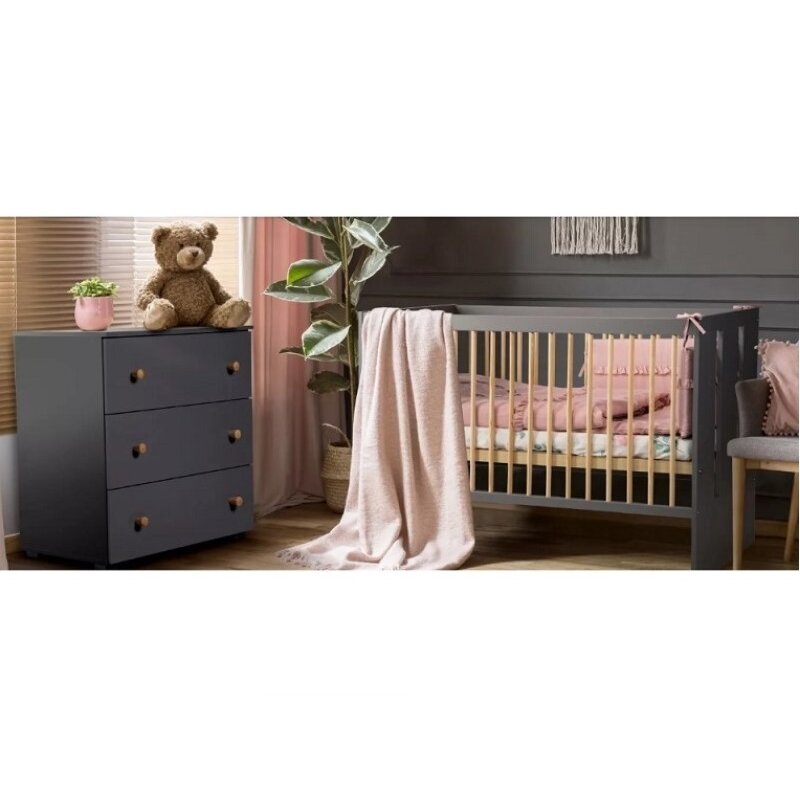 Mykids - mobilier camera copii si bebelusi klups paula grafit natur