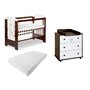 Klups - Mobila bebe Safari Giraffe 2, 120x60 cm, Alb/Maro - 1