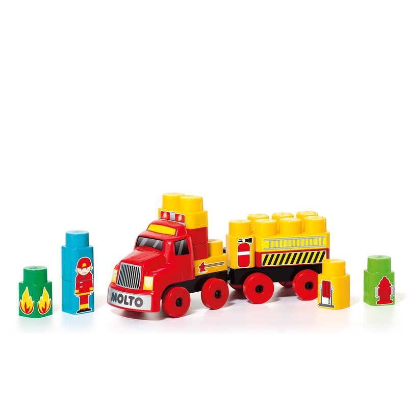 Molto - set de constructie camion cu 25 de cuburi