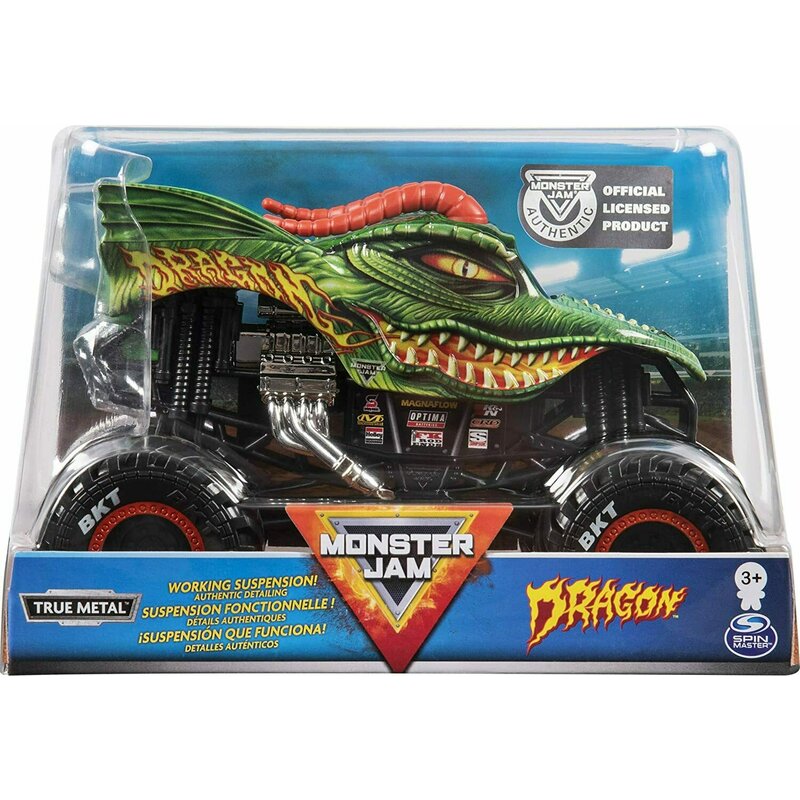 Spin master - macheta dragon , monster jam , metalica, scara 1:24