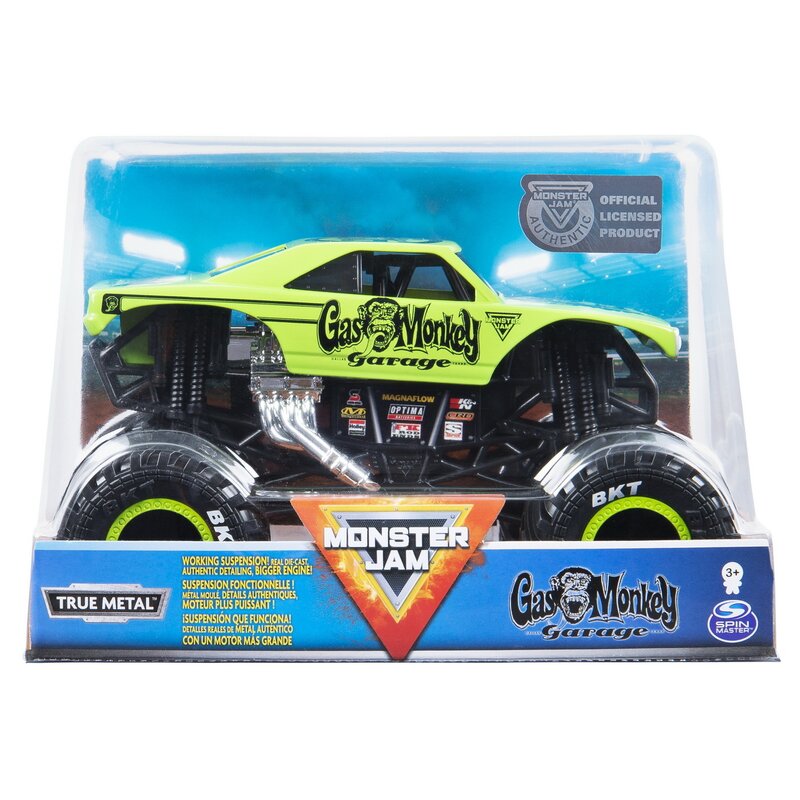 Spin master - macheta gas monkey garage , monster jam , metalica, scara 1:24