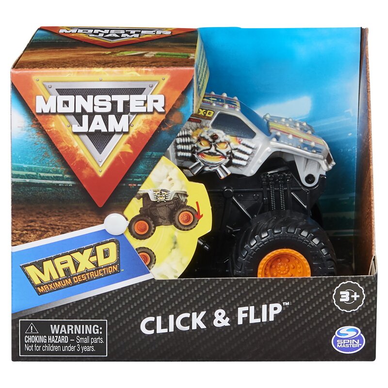 Spin master - monster jam max-d seria click flip scara 1 la 43