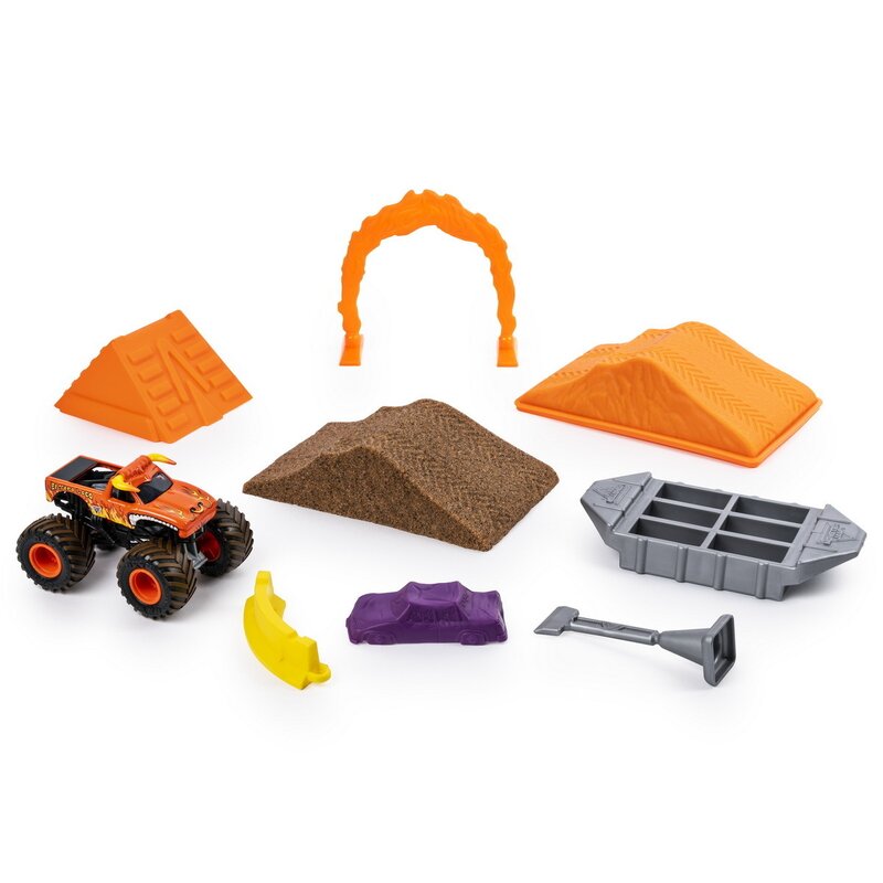 Spin master - set de joaca camioneta el toro loco , monster jam , cu accesorii, cu nisip, multicolor