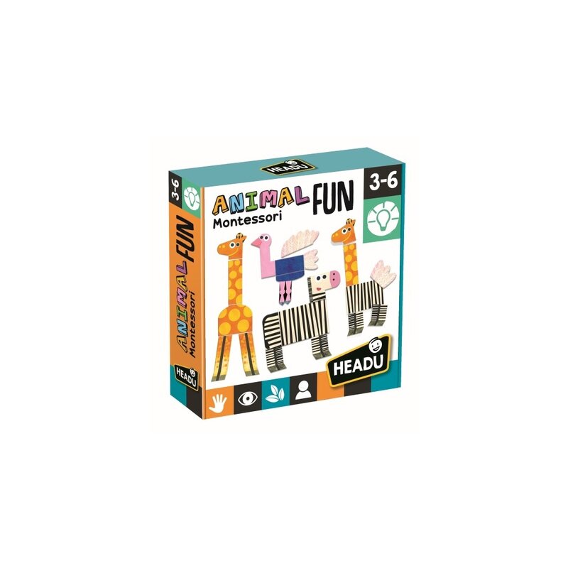 Headu - montessori animalute tactile amuzante