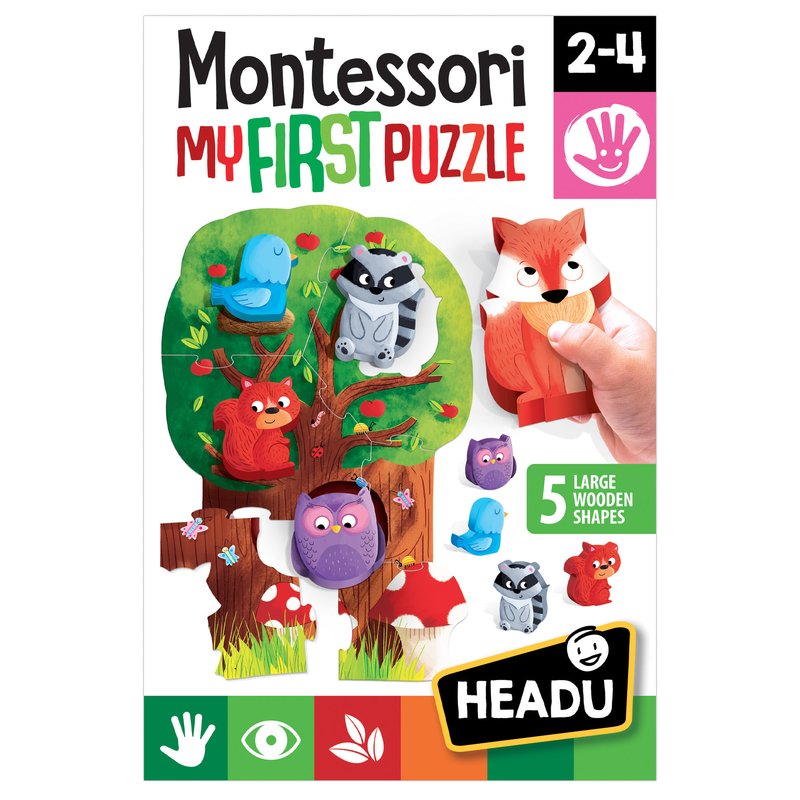 Headu - montessori primul meu puzzle padure
