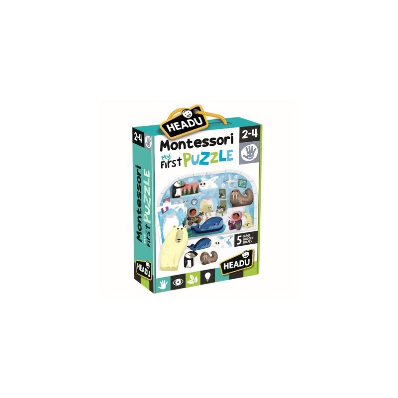 Headu - montessori primul meu puzzle polul nord