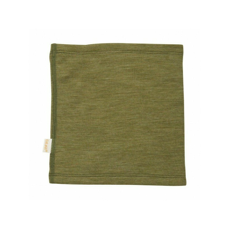 Moss green 130/140 - buff dublat din lana merinos - celavi