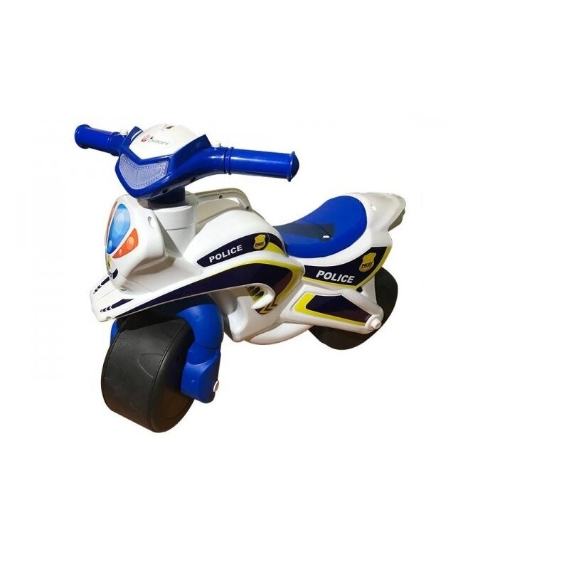 Mykids - motocicleta de impins police music 0139/51 alb albastru