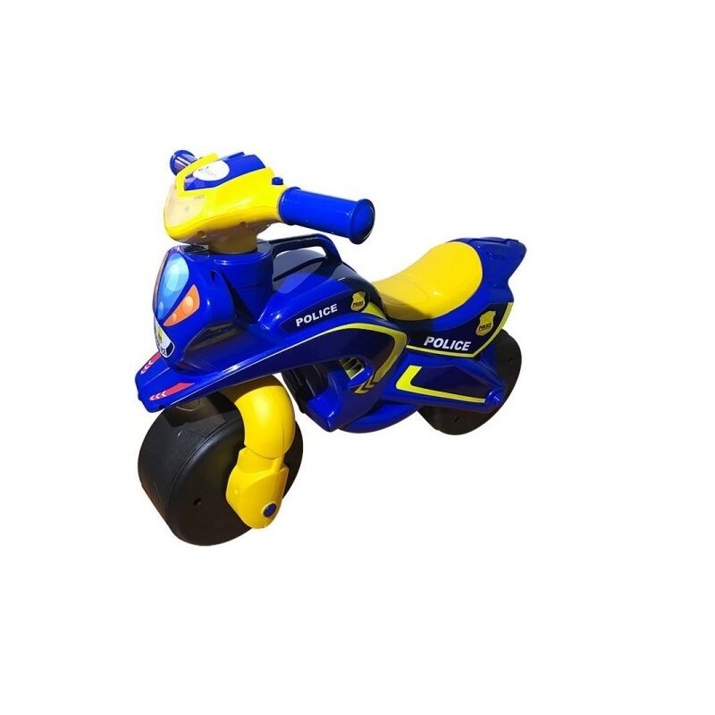 Mykids - motocicleta de impins police music 0139/57 albastru galben