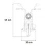 motocicleta electrica chopper faster ahl008, roti si scaun din plastic, 78x30x55 cm, putere 20w - alb - 5
