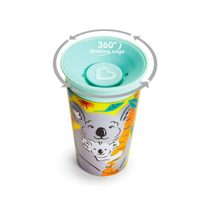 Munchkin cana miracle 360, wildlove, 266ml, 12l+ koala