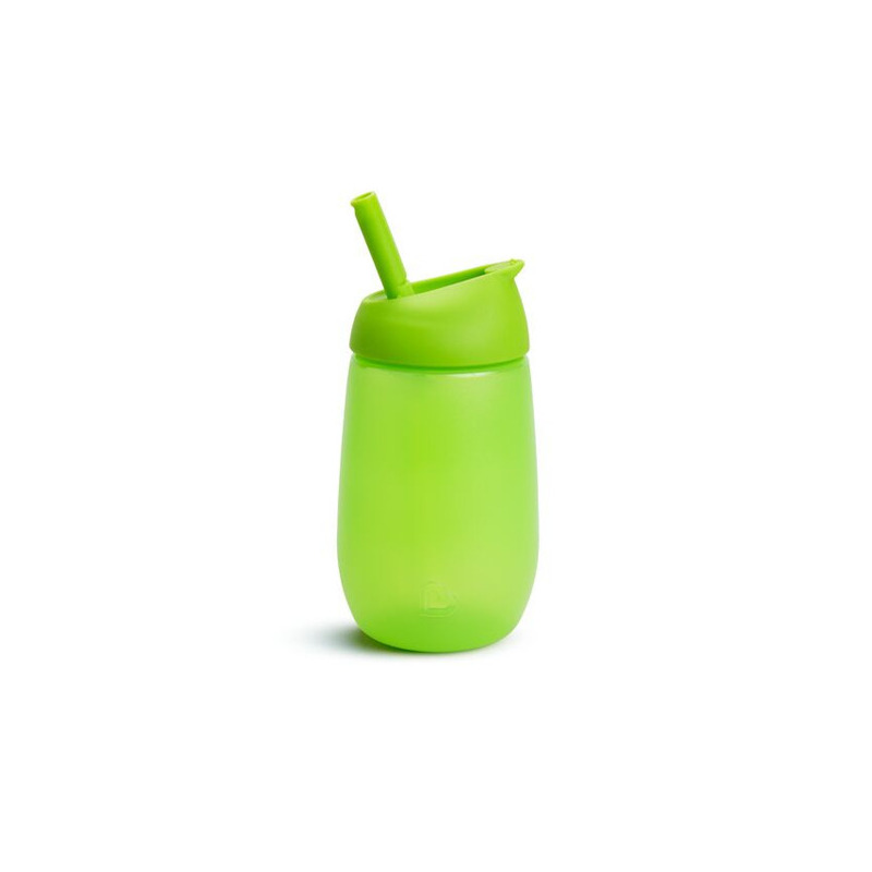 Munchkin cana simple clean, cu pai, 296ml, 12l+ green