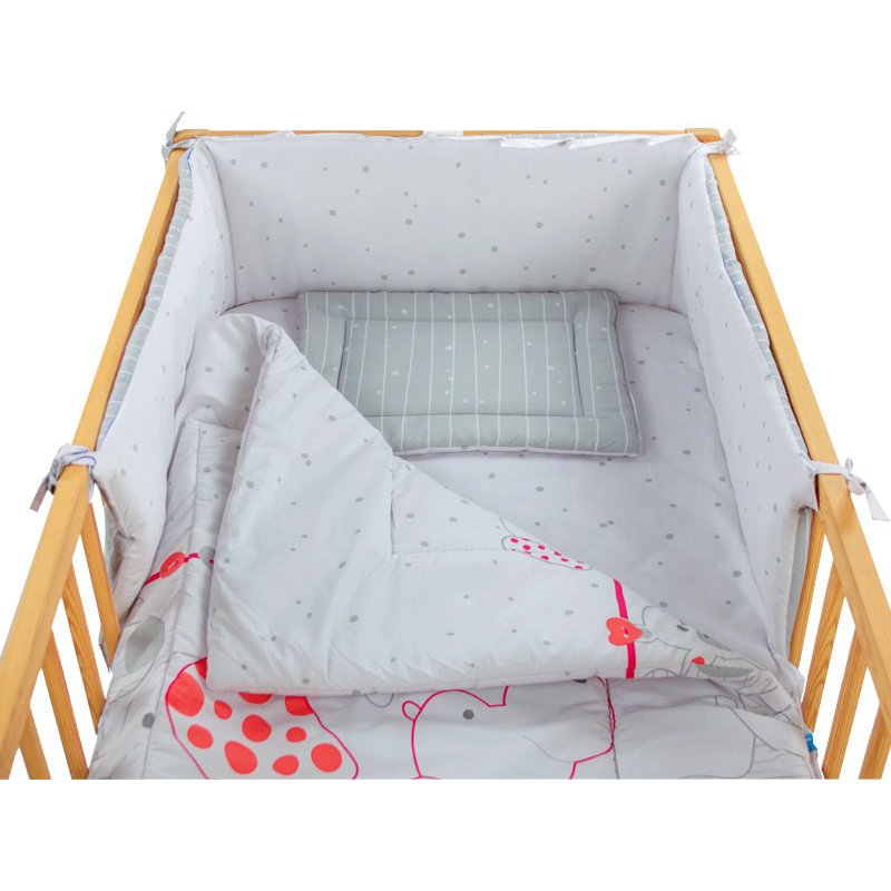 Mykids aparatoare laterala mykids my zoo rosu 140x70