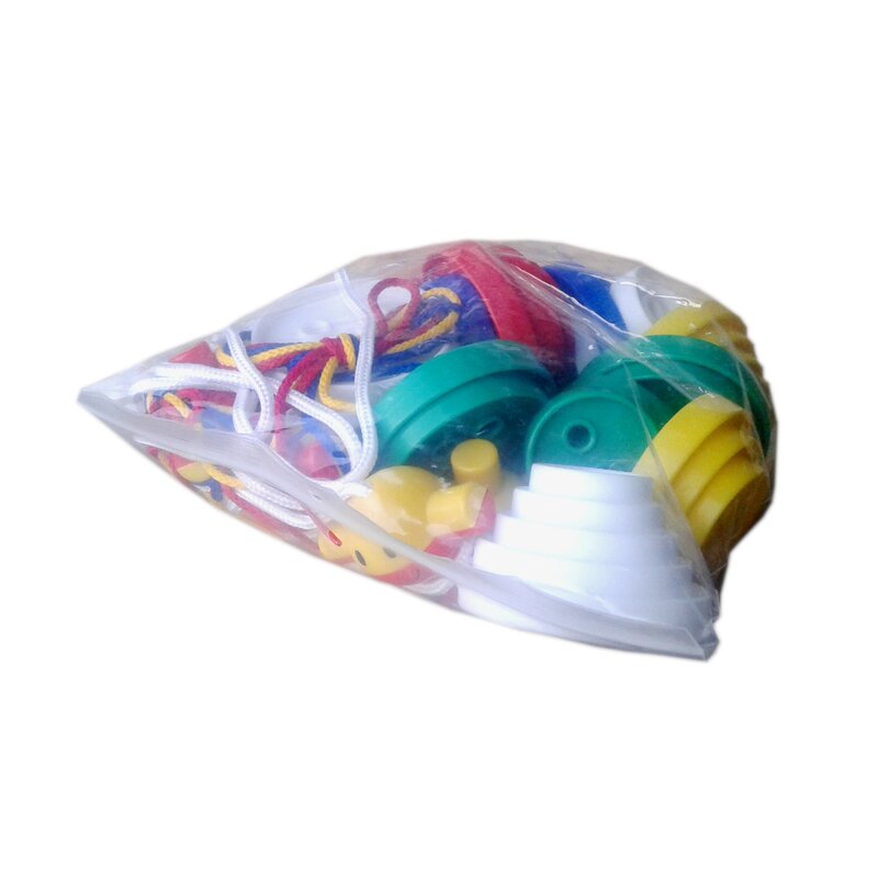 Commotion - joc de indemanare nasturi gigant pentru insirat, 44 buc din plastic