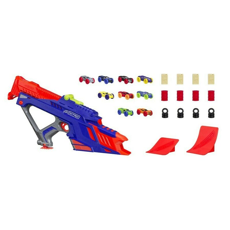Hasbro - Arma de jucarie Nerf Nitro Motofury Rapid Rally, Multicolor