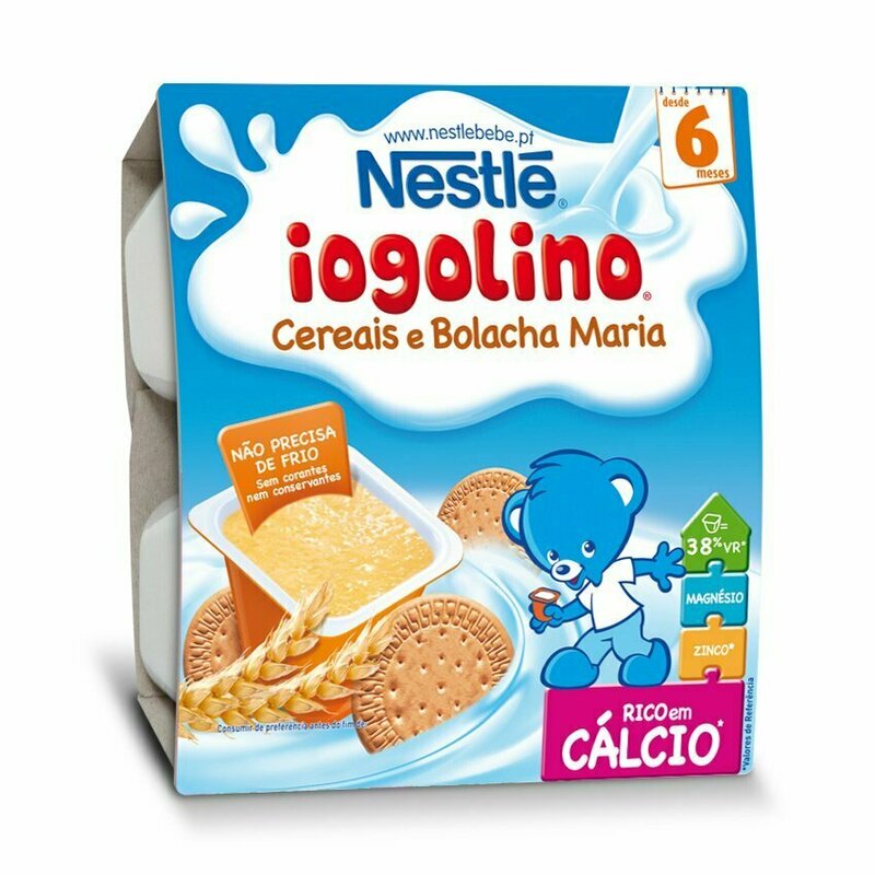 Nestle - Gustare Baby Iogolino, cereale si biscuiti, 4x100g