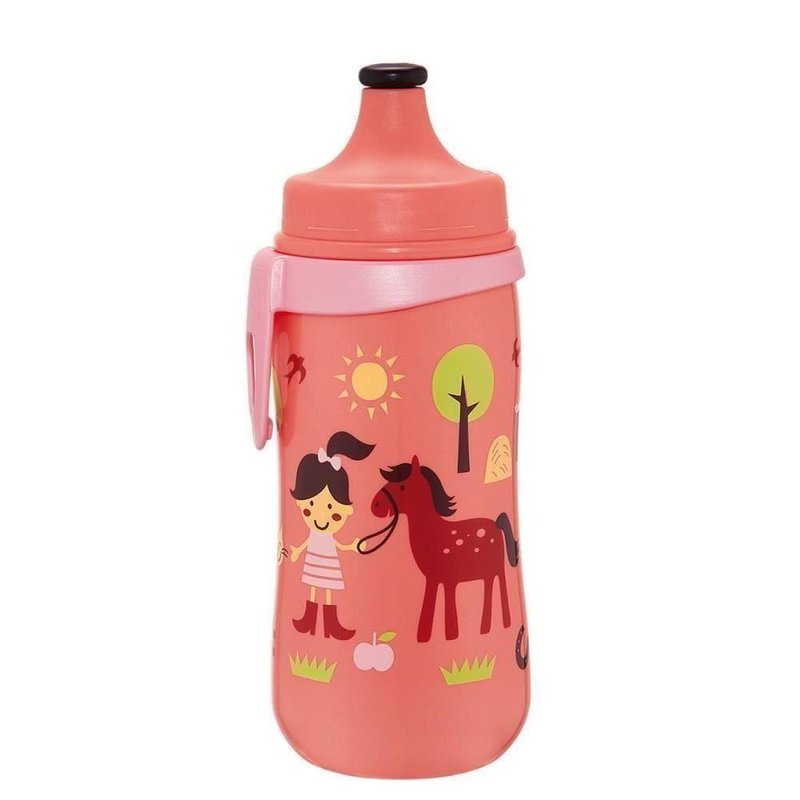 Nip - cana kids cup girl pp 330 ml, antipicurare, cu clip de prindere , 18+ luni
