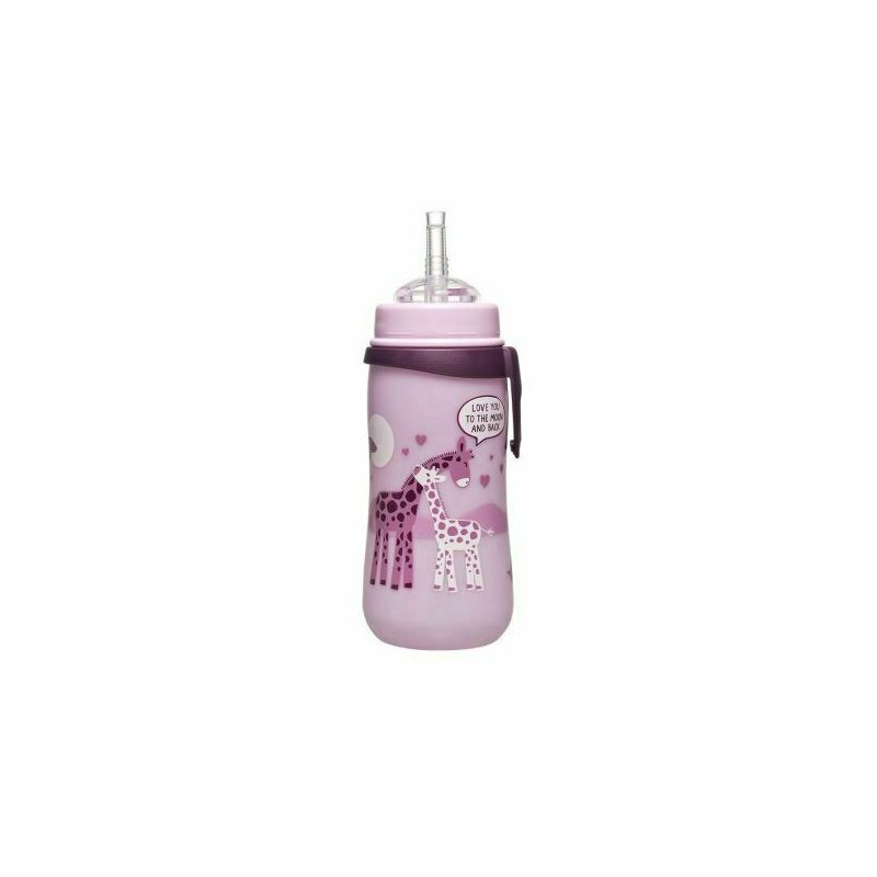 Nip - cana straw cup girl cu clip si pai de baut