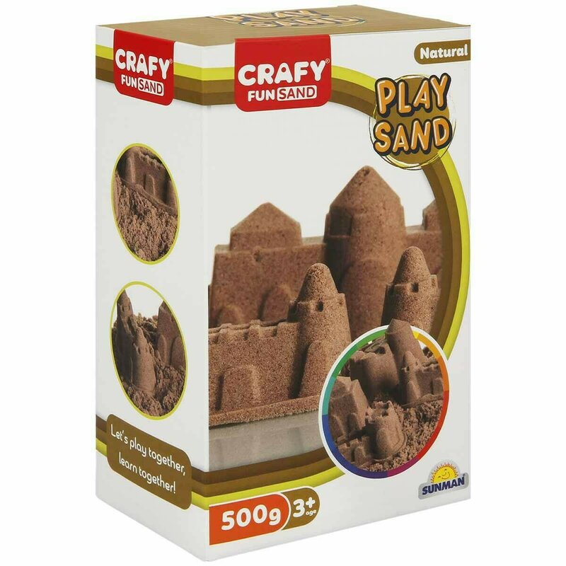 CRAFY - Nisip kinetic 500 gr Fun Sand, Natur