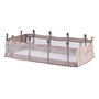 Nivel suplimentar pentru patut pliant, Bebe Stars, Universal, 120x60x27 cm, Plasa pentru ventilatie, 0 luni+, Beige - 1